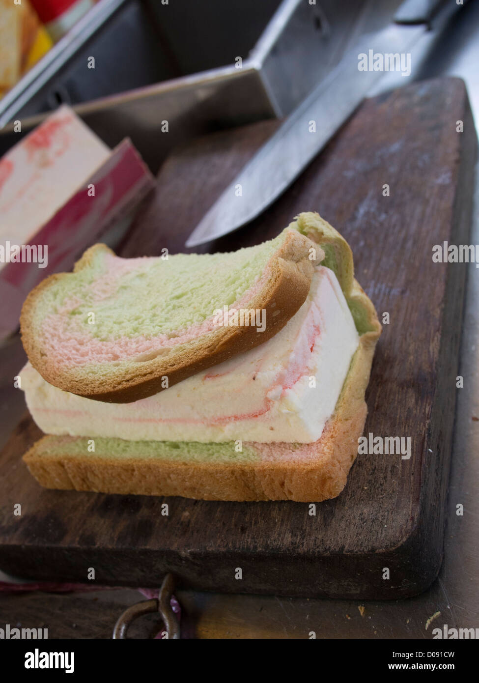 Ice Cream Sandwich Singapore food Stock Photo Alamy