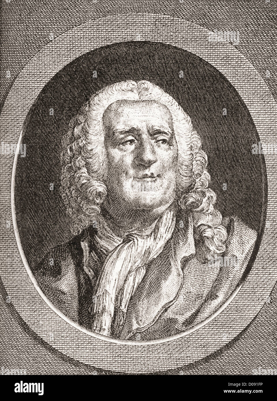 Alexis Piron, 1689 – 1773. French epigrammatist and dramatist. Stock Photo