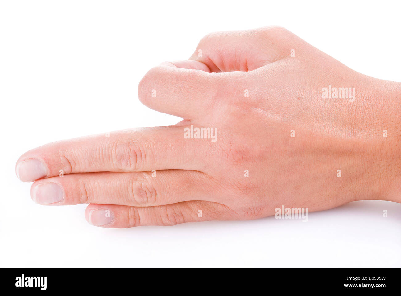 female hand isolated on a white background Stock Photo - Alamy