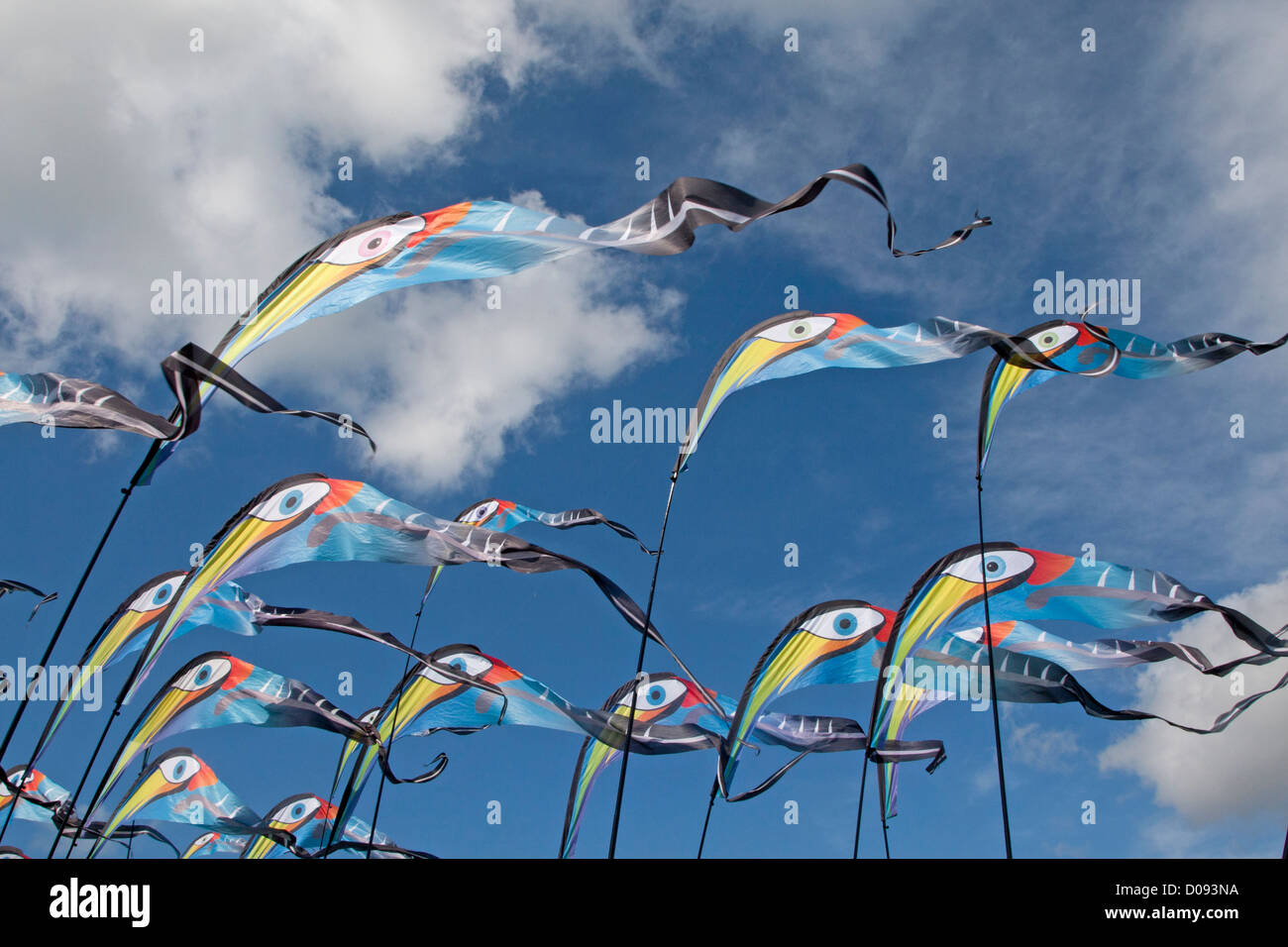 Flags t Bristol International Kite Festival Stock Photo