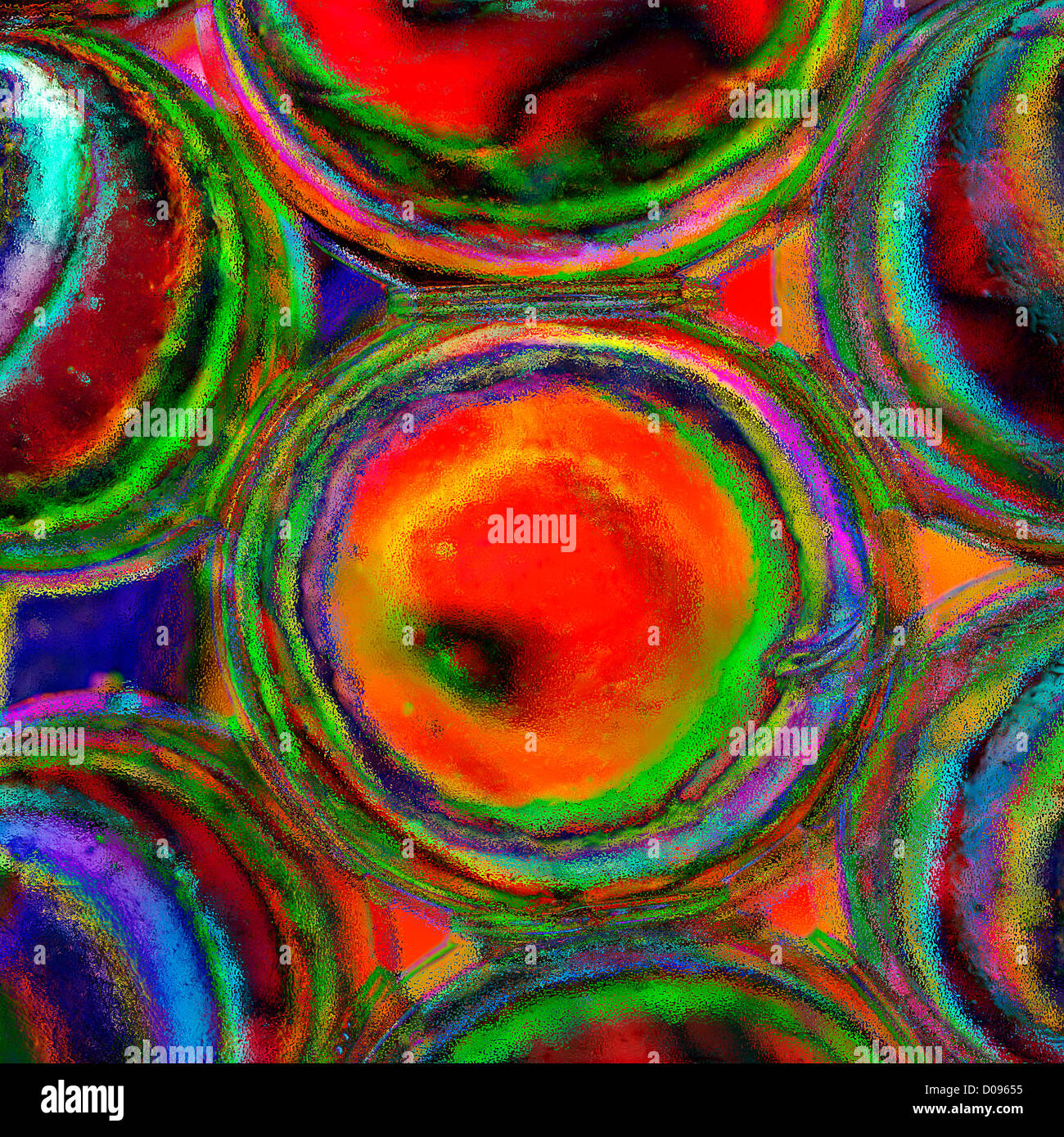 Creative blue abstract art circles hires stock photography and images