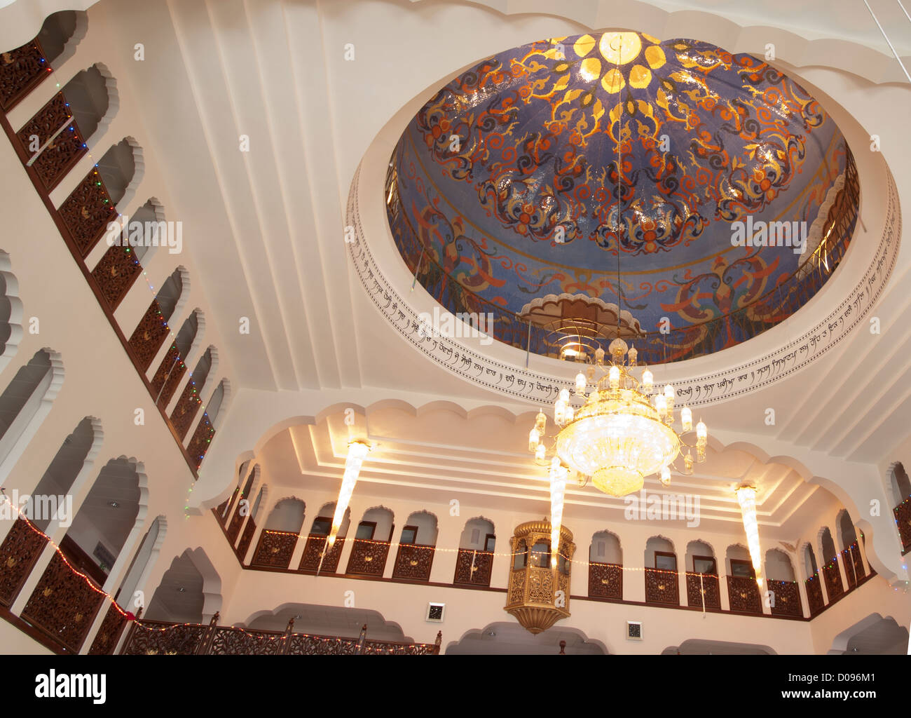 Inside The Shri Guru Nanak Darbar Gurdwara Sikh Temple In Gravesend
