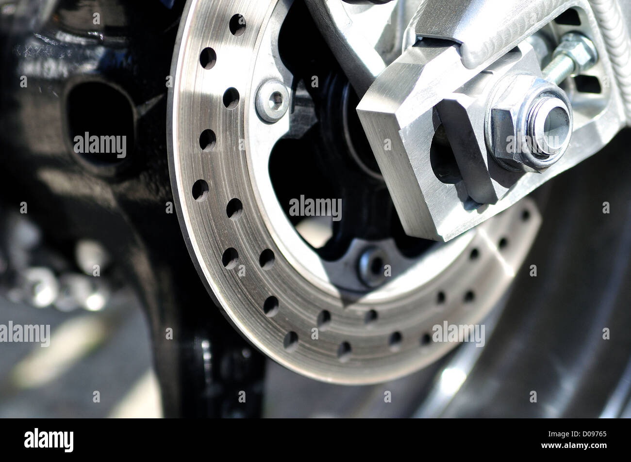 Motorcycle brake disc Stock Photo Alamy