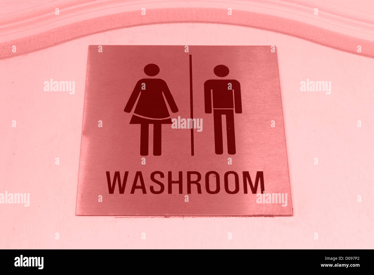 Public bathroom sign Stock Photo Alamy