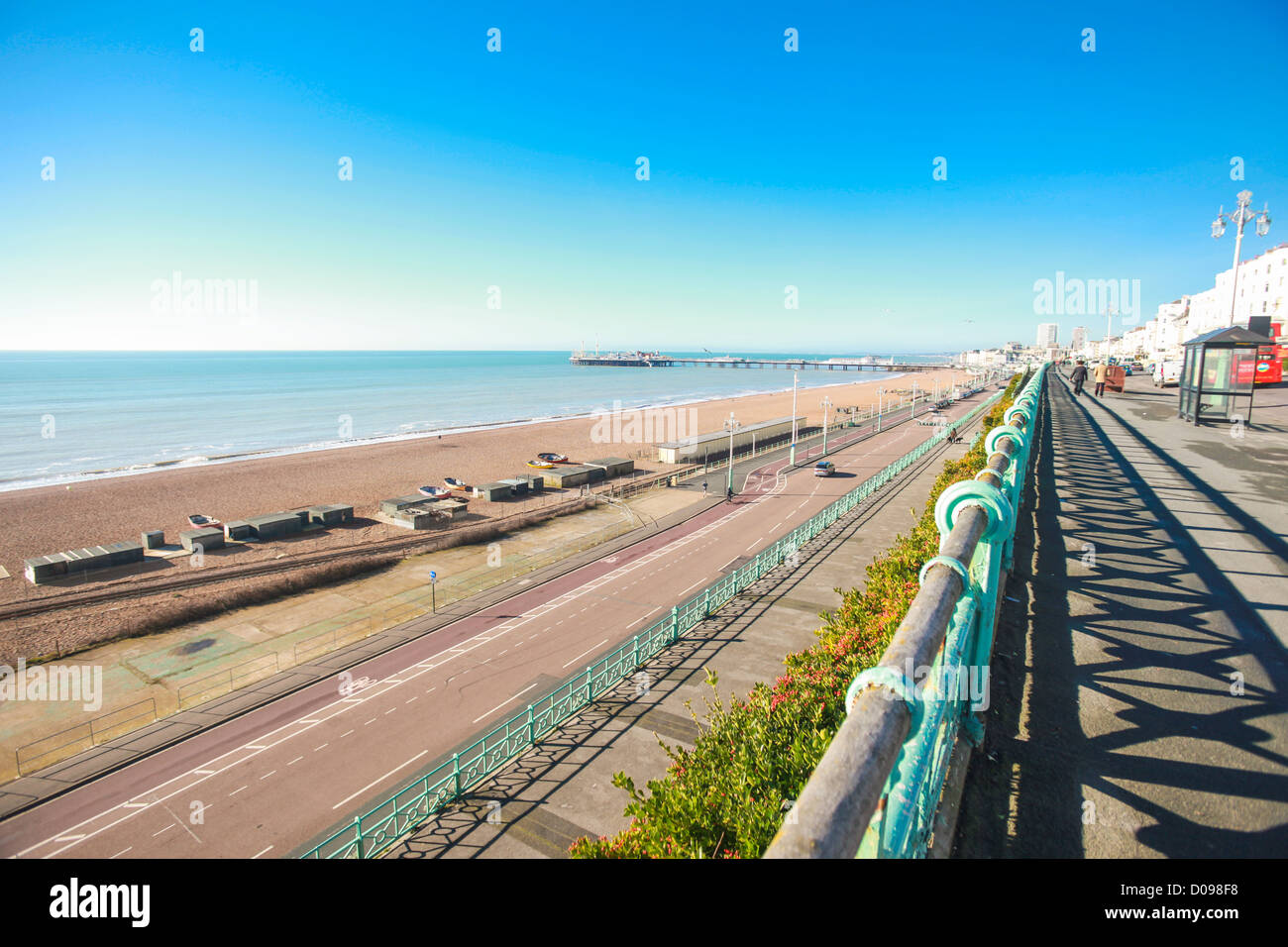 Brighton beach view from sea hi-res stock photography and images photo picture