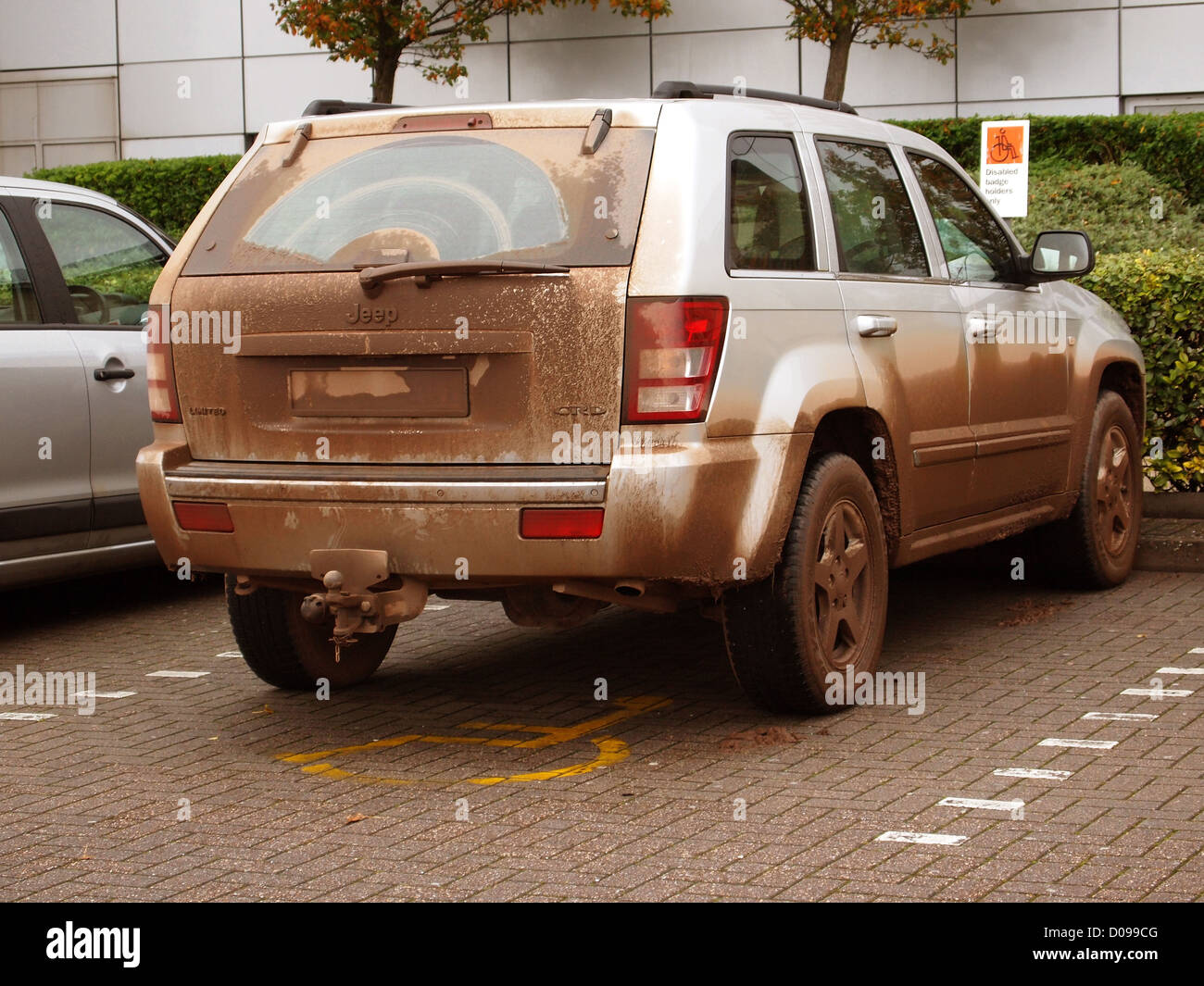 Muddy SUV 4x4 used as it was designed to be, not just the school run