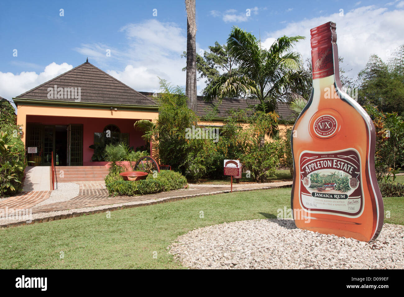 ENTRANCE TO THE APPLETON ESTATE RUM DISTILLERY JAMAICA THE CARIBBEAN