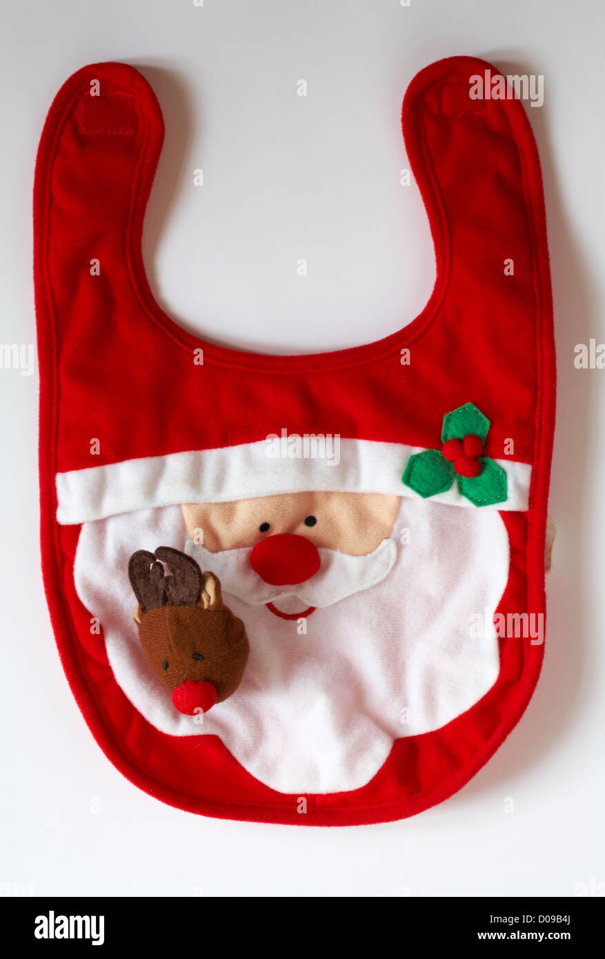 Baby S Christmas Bib With Santa Claus Father Christmas And