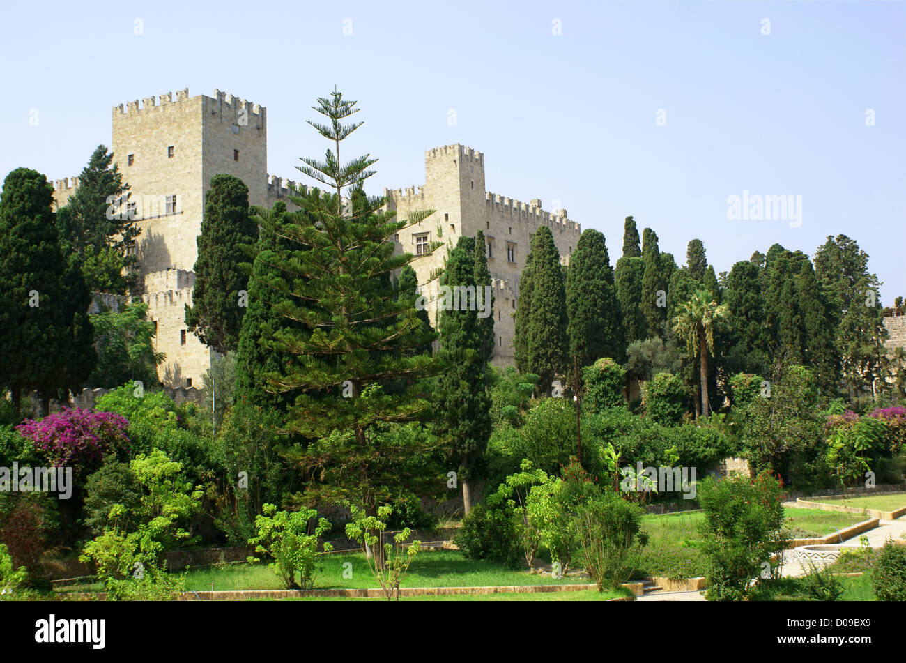 citadel of Rhodes, Greece, City of Rhodes Stock Photo - Alamy