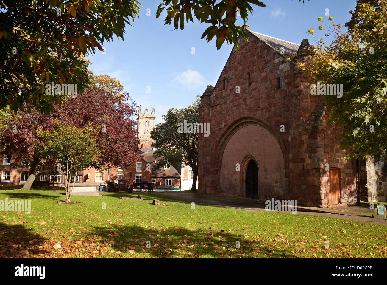 The ruins of Old St Chads Church, Shrewsbury Shropshire UK Stock Photo