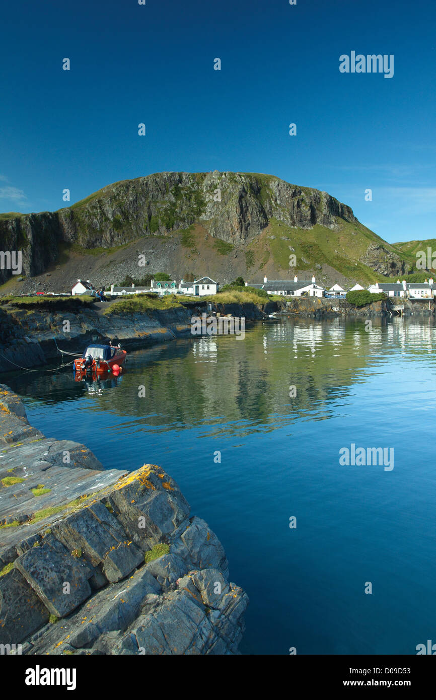 Slate quarry at Ellenabeich, Easdale on the Isle of Seil, Argyll & Bute Stock Photo