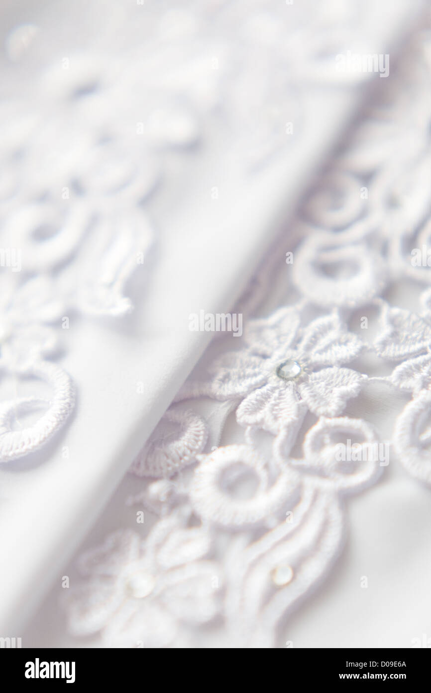 Wedding lace background Stock Photo