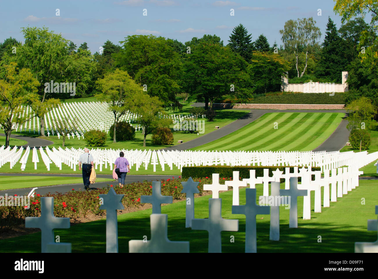 Largest WWII american military cemetery in Europe (10 489 graves
