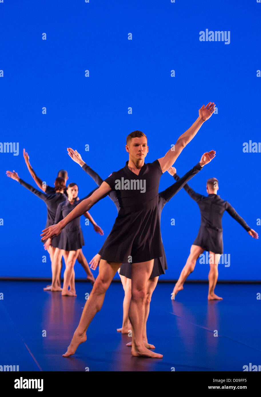 Michael Clark Company performs at the Barbican Theatre, London Stock Photo