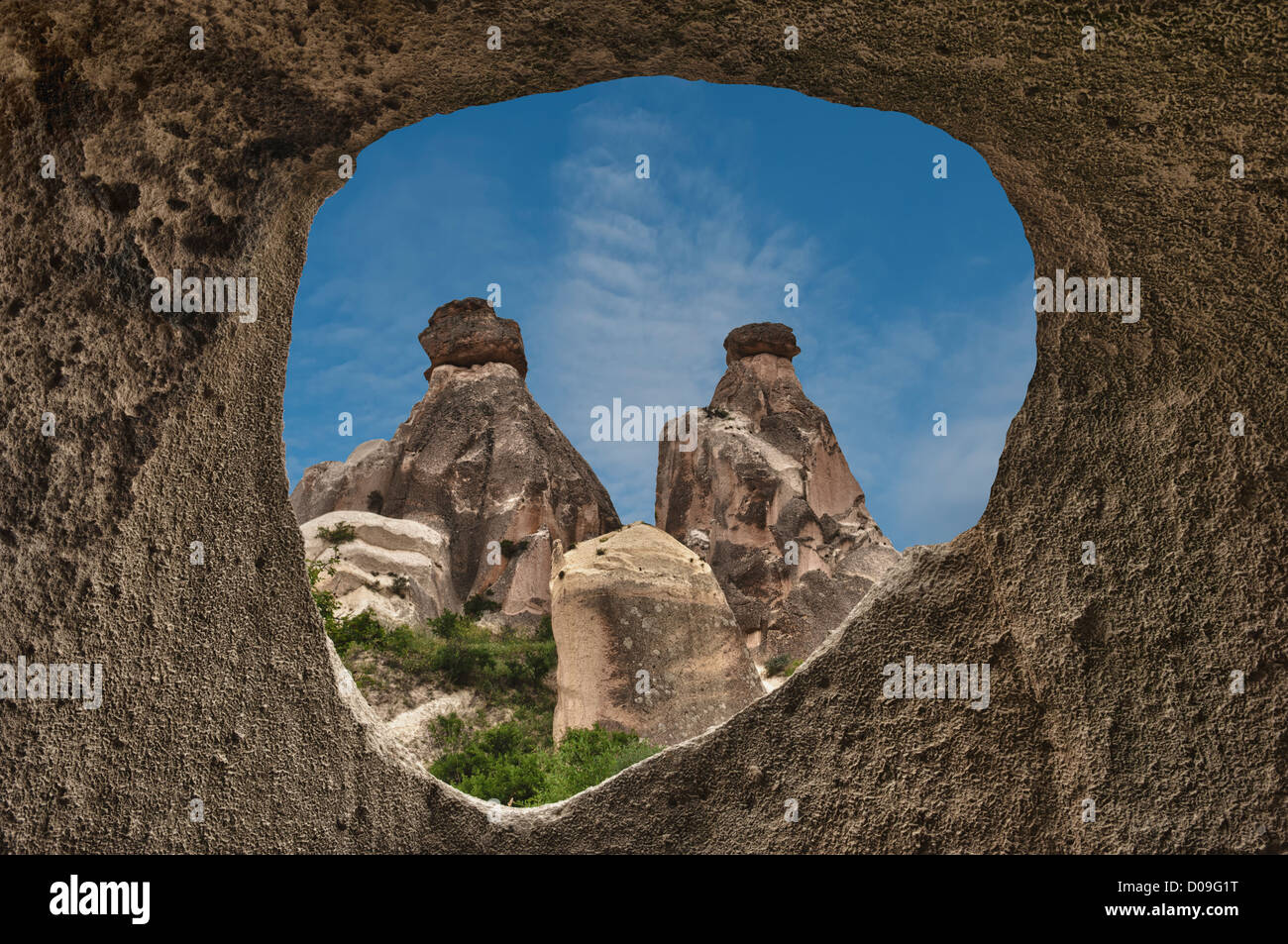 Göreme National Park, Rock formation, Dervent valley, Cappadocia, Turkey, Unesco World Heritage Site Stock Photo
