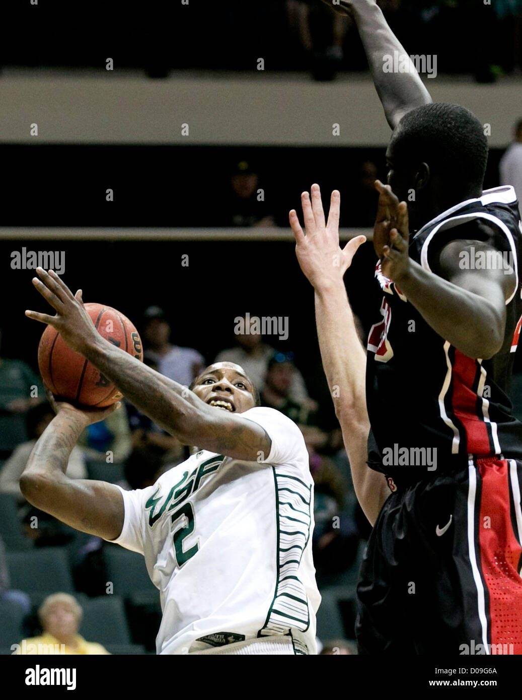 Victor Rudd Nov. 20, 2012 - Tampa, Florida, U.S. - Bulls guard Victor Rudd (2 ...