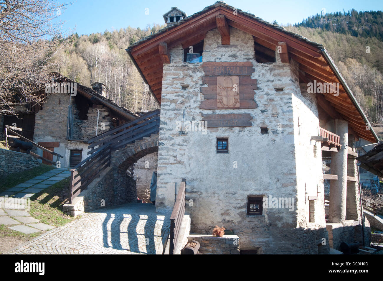 Italy, Aosta Valle, Les Combes, Introd, Pope John Paul II Museum Stock  Photo - Alamy