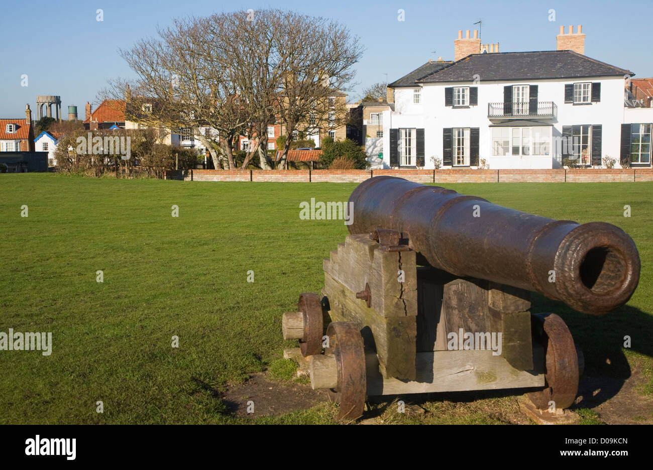 Historic cannons Gun Hill Southwold Suffolk England Stock Photo Alamy