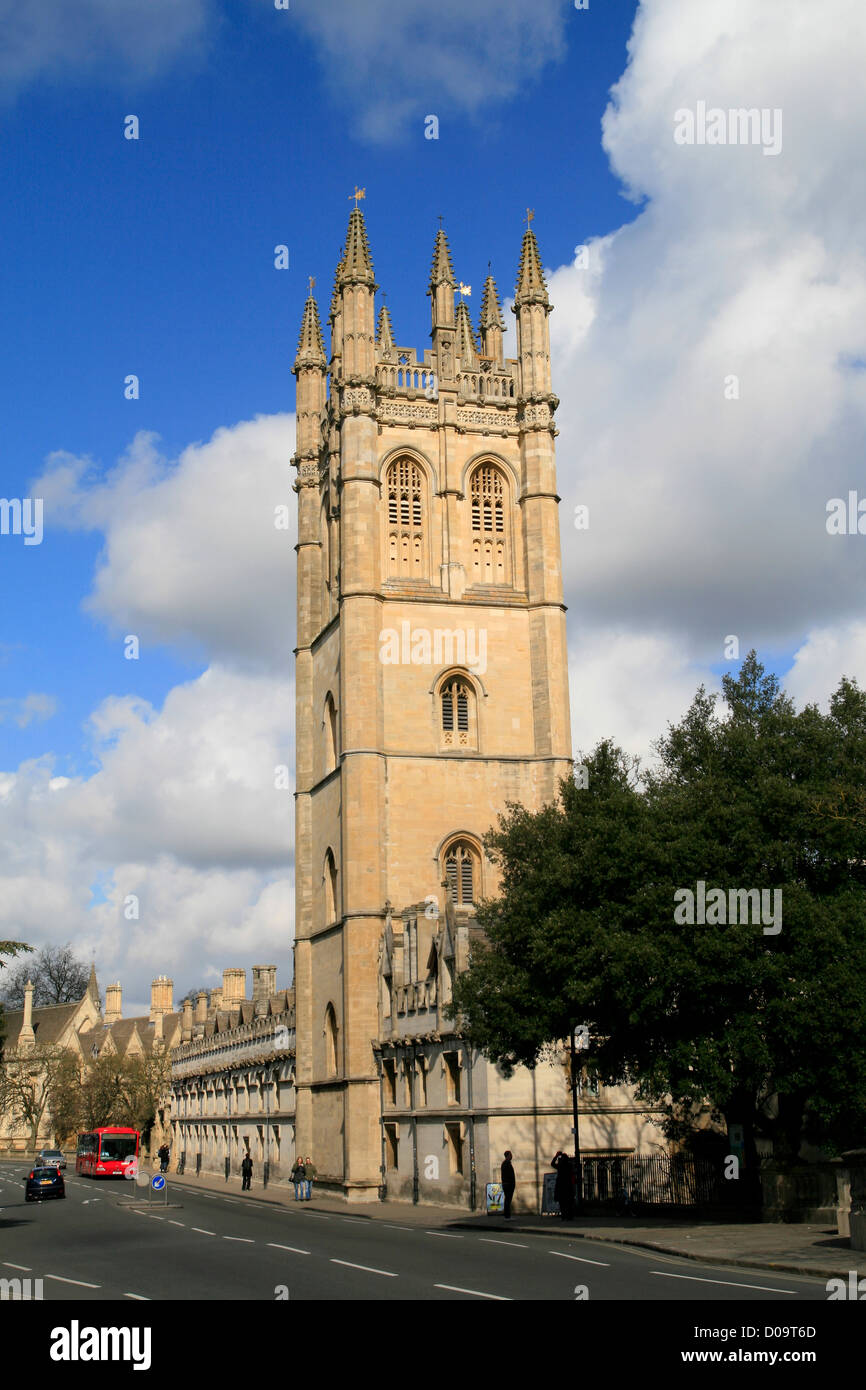 Magdalen College tower Oxford Oxfordshire England UK Stock Photo