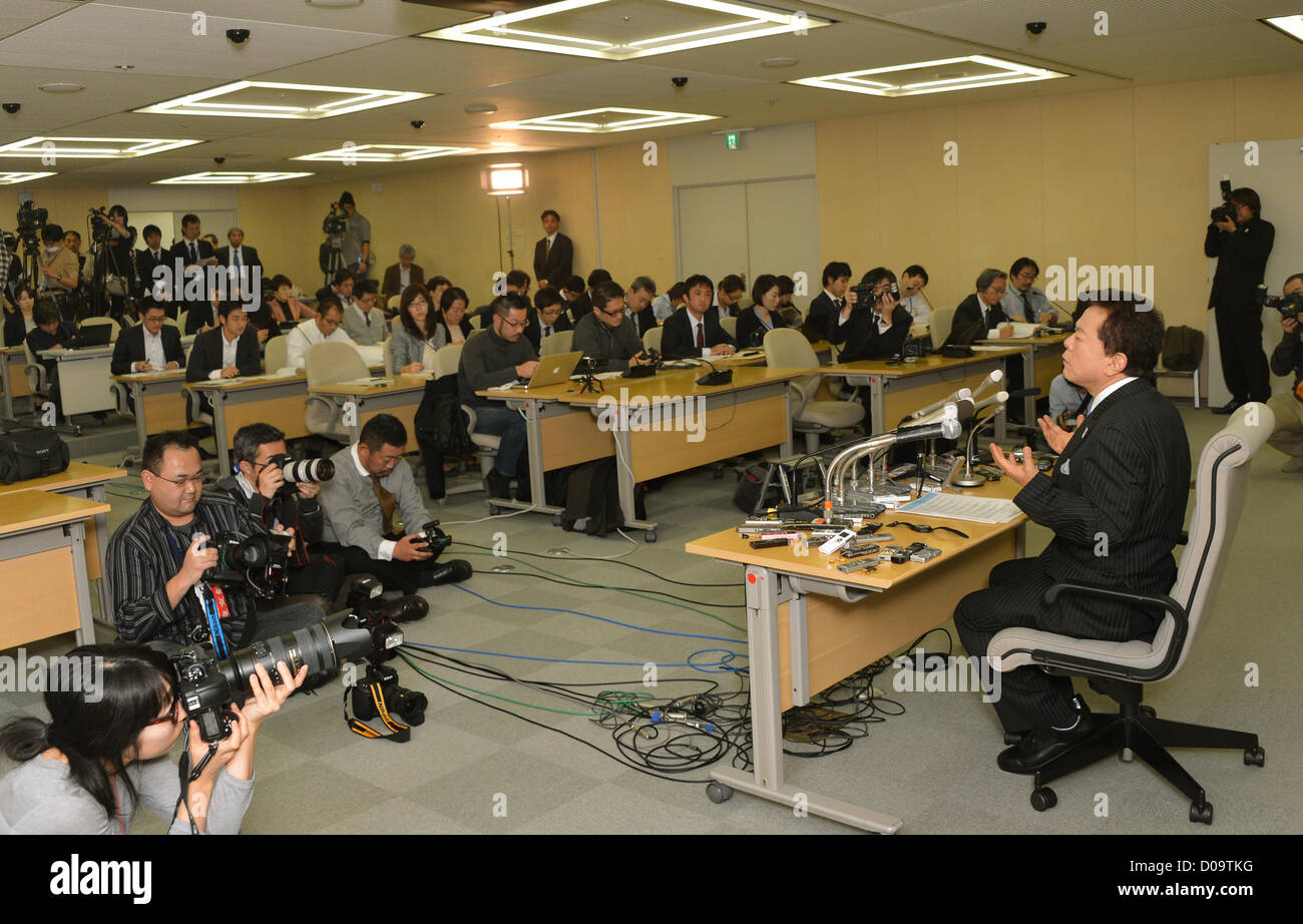 November 21, Tokyo, Japan - Tokyo Vice Gov. Naoki Inose announces his ...