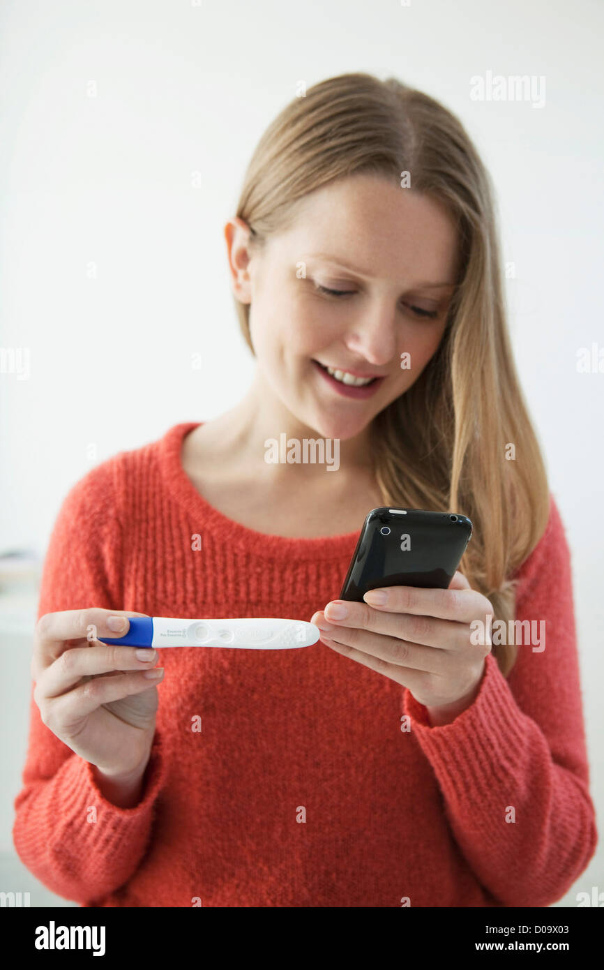 PREGNANCY DIAGNOSIS Stock Photo