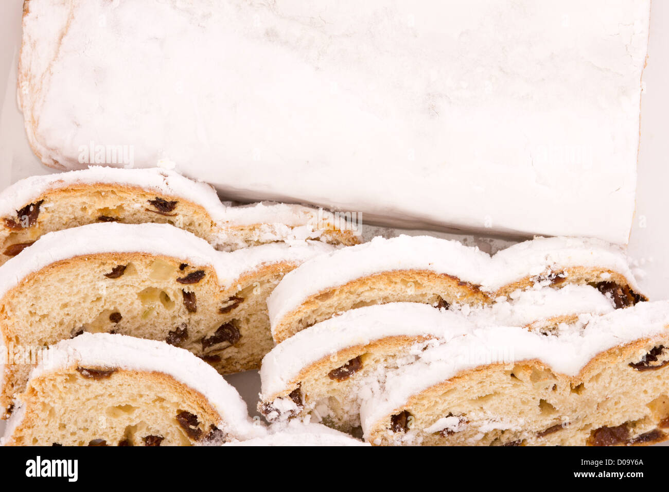 Stollen for christmas Stock Photo