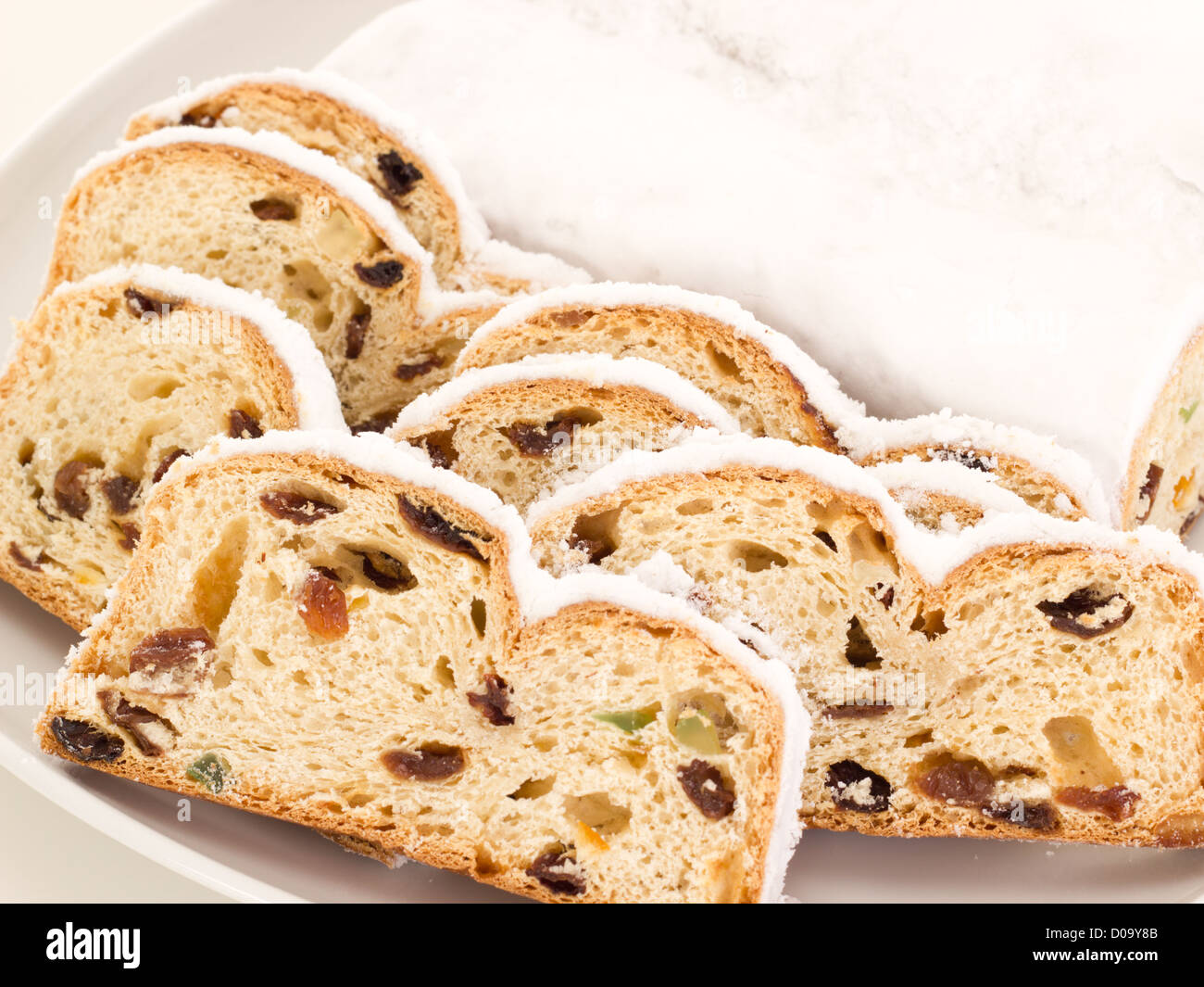 Stollen for christmas Stock Photo