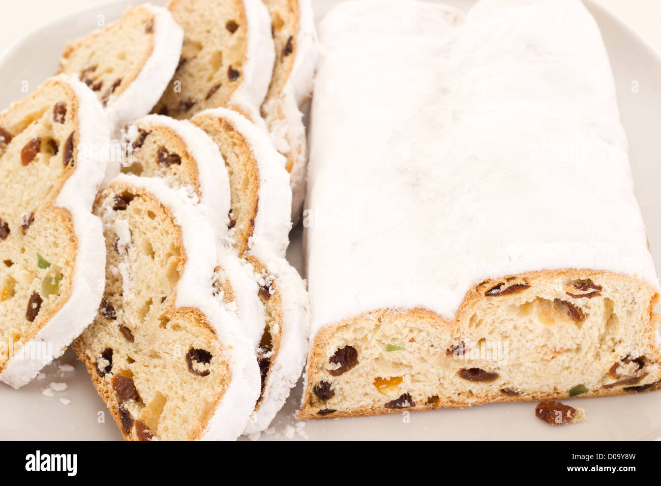 Stollen for christmas Stock Photo