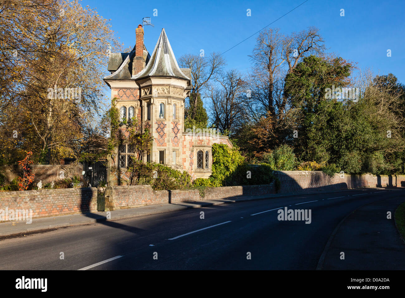 The Old Lodge house, Hall Place, Leigh near Tonbridge, Kent, UK Stock