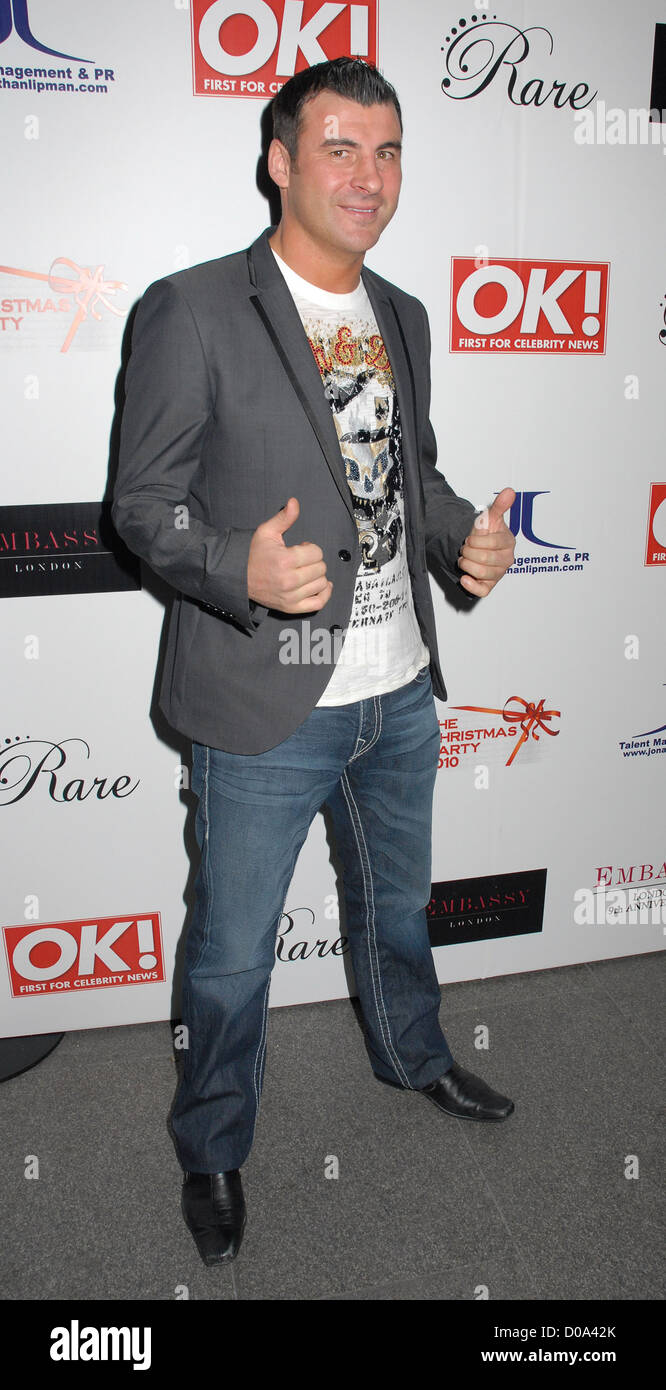 Joe Calzaghe at the Christmas party held at Embassy nightclub. London