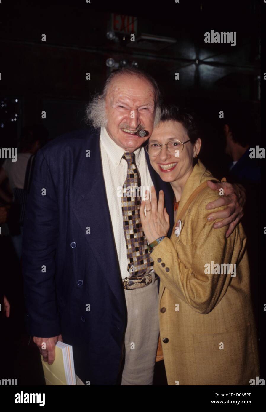 AL LEWIS with wife Karen.30th anniversary party for Screw magazine at Carbon in New York 1998.k13278bc.(Credit Image: © Bruce Cotler/Globe Photos/ZUMAPRESS.com) Stock Photo