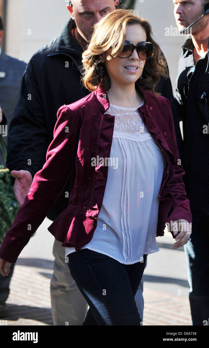 Alyssa Milano Arrives The Extra TV Show Interview At The Grove Los Alyssa milano arrives the extra tv show interview at the grove los