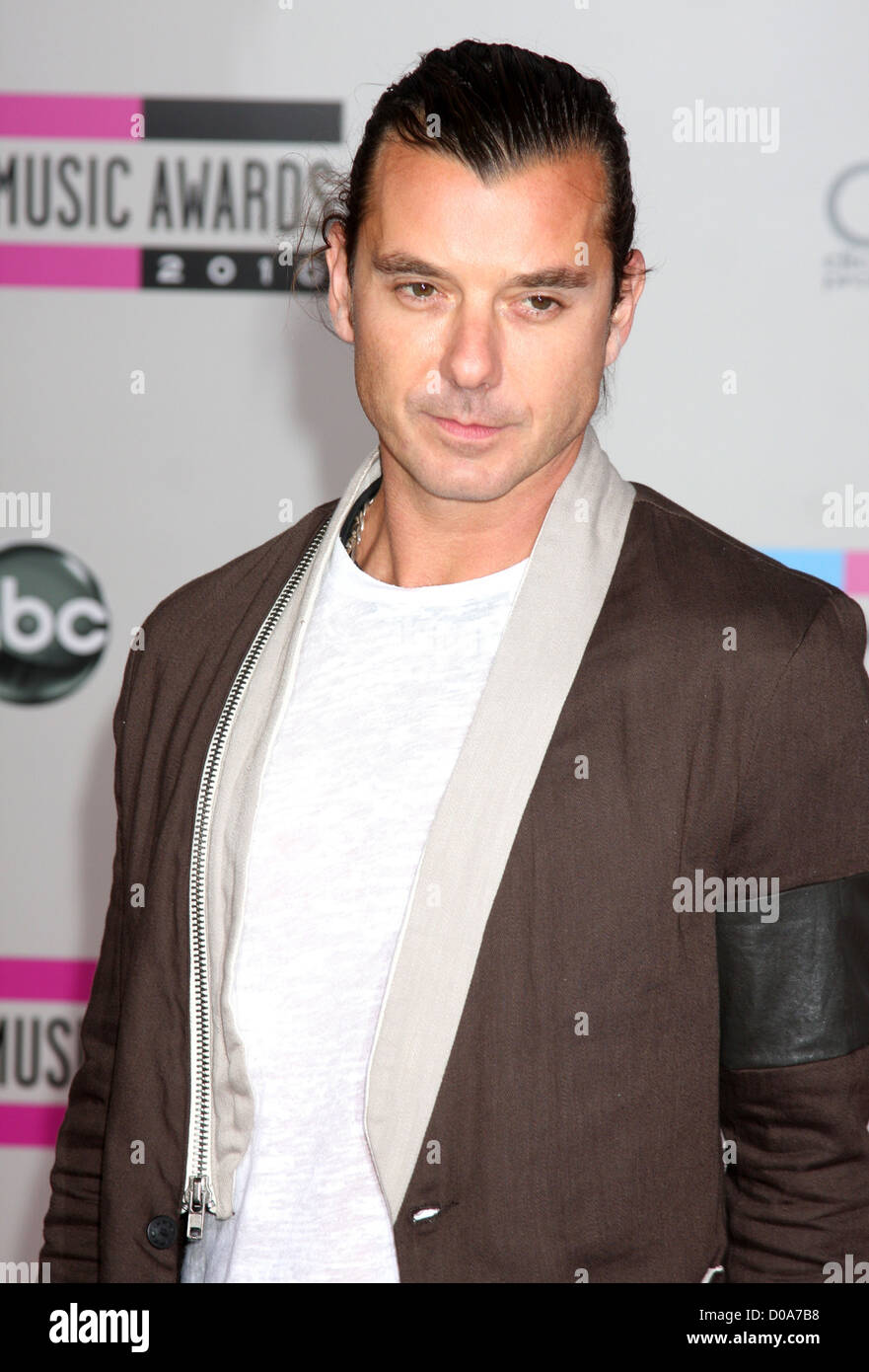 Gavin Rossdale 2010 American Music Awards (AMAs) held at the Nokia Theatre L.A. Live - Arrivals Los Angeles, California - Stock Photo