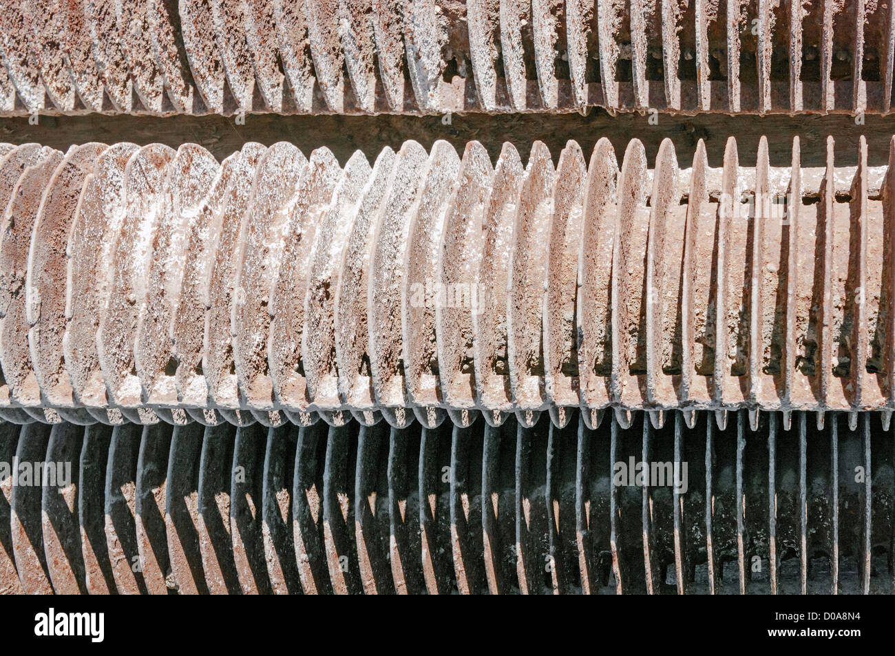 Old rusty radiators background Stock Photo - Alamy