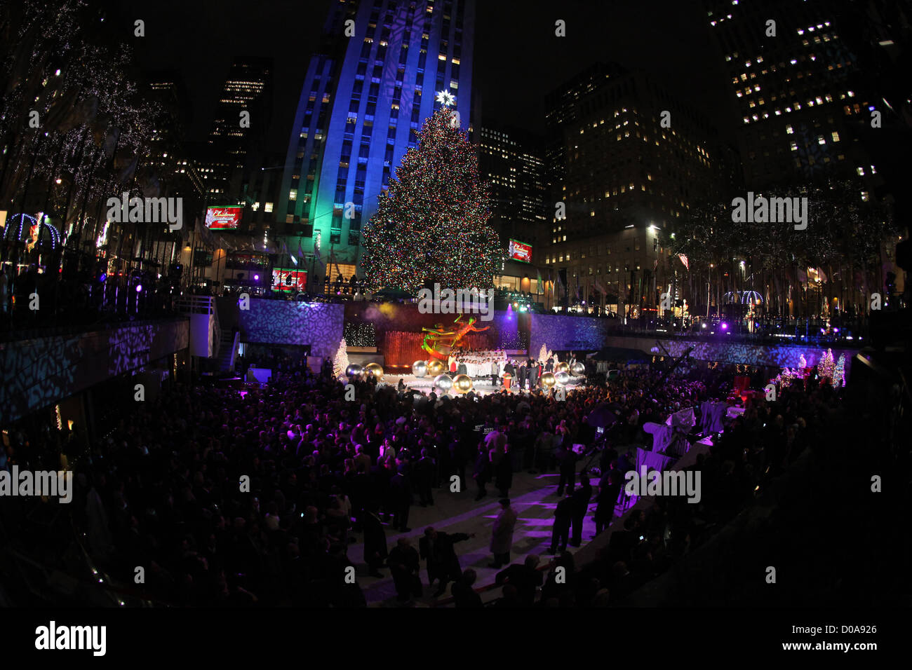 Rockefeller Center Christmas tree lighting at Rockefeller Center New