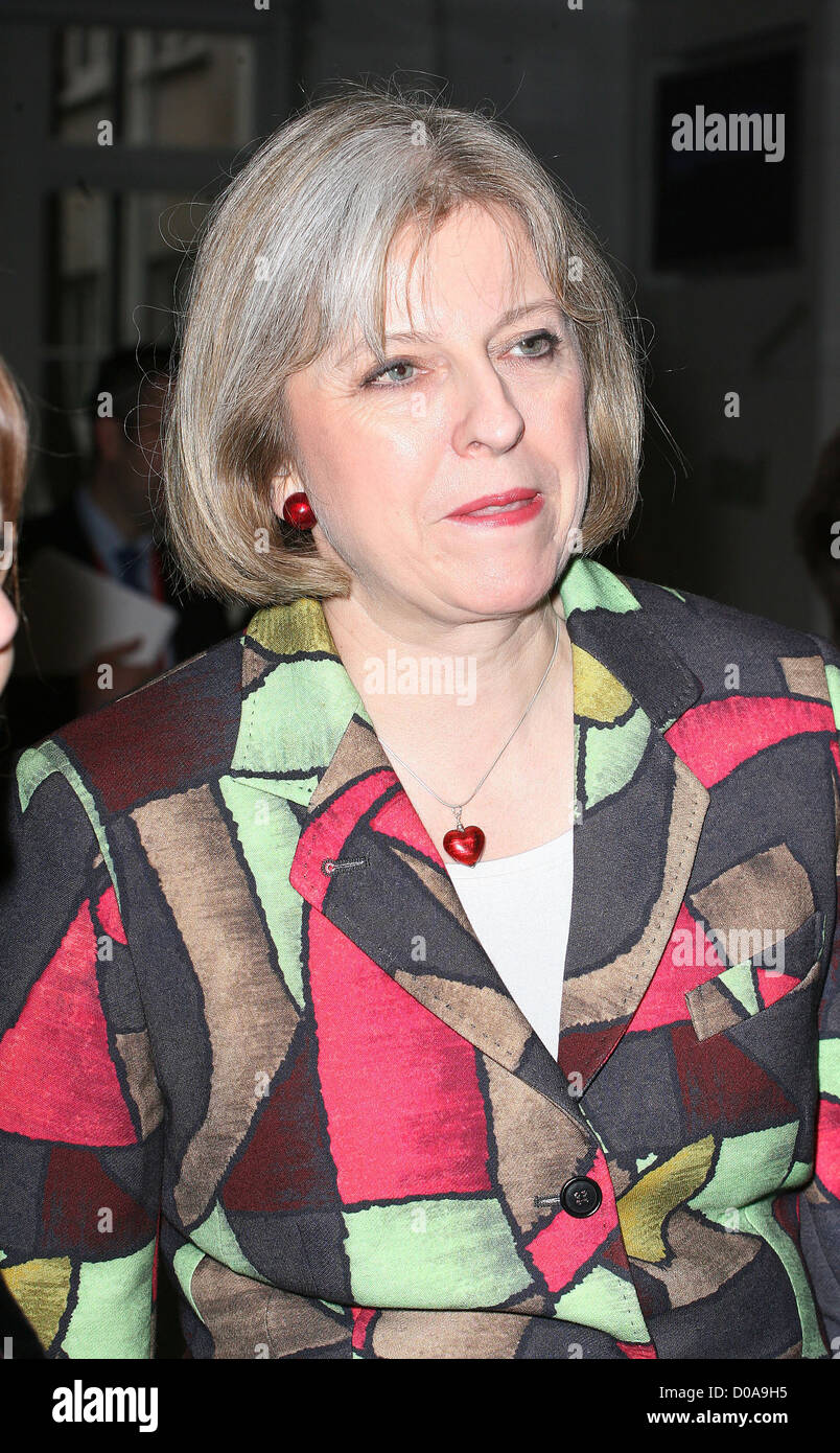 Home Secretary Theresa May The Philip Lawrence Awards ceremony held at