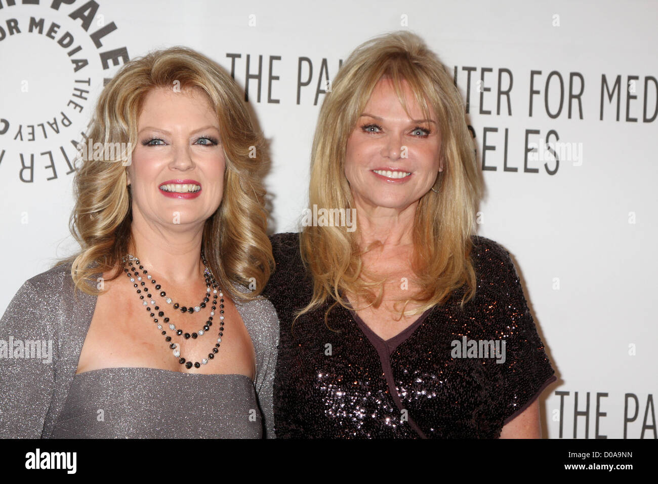 Mary Hart and Linda Bell Blue The Paley Center for Media Annual Los Angeles Gala honoring Mary Hart and Al Michaels at Beverly Stock Photo