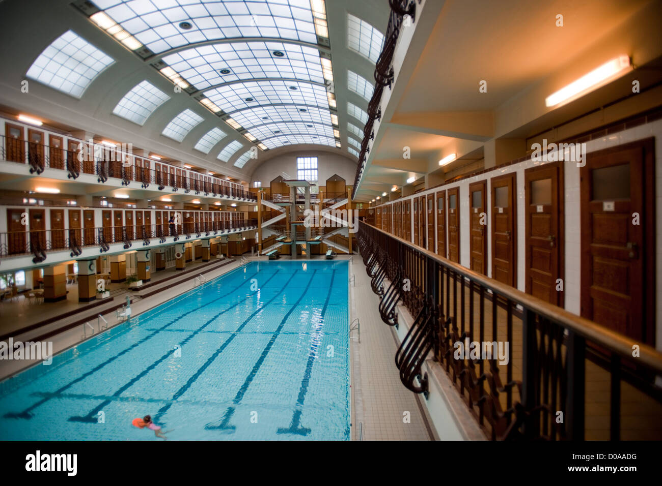 Österreich, Wien 10, Favoriten, Reumannplatz, Amalienbad, Stock Photo