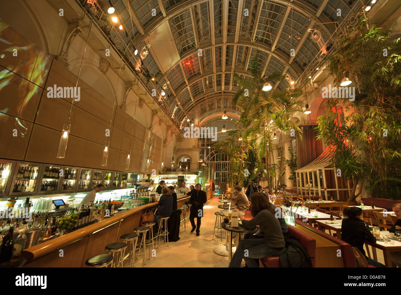 Österrreich, Wien I, Burggarten, Restaurant im Palmenhaus Stock Photo