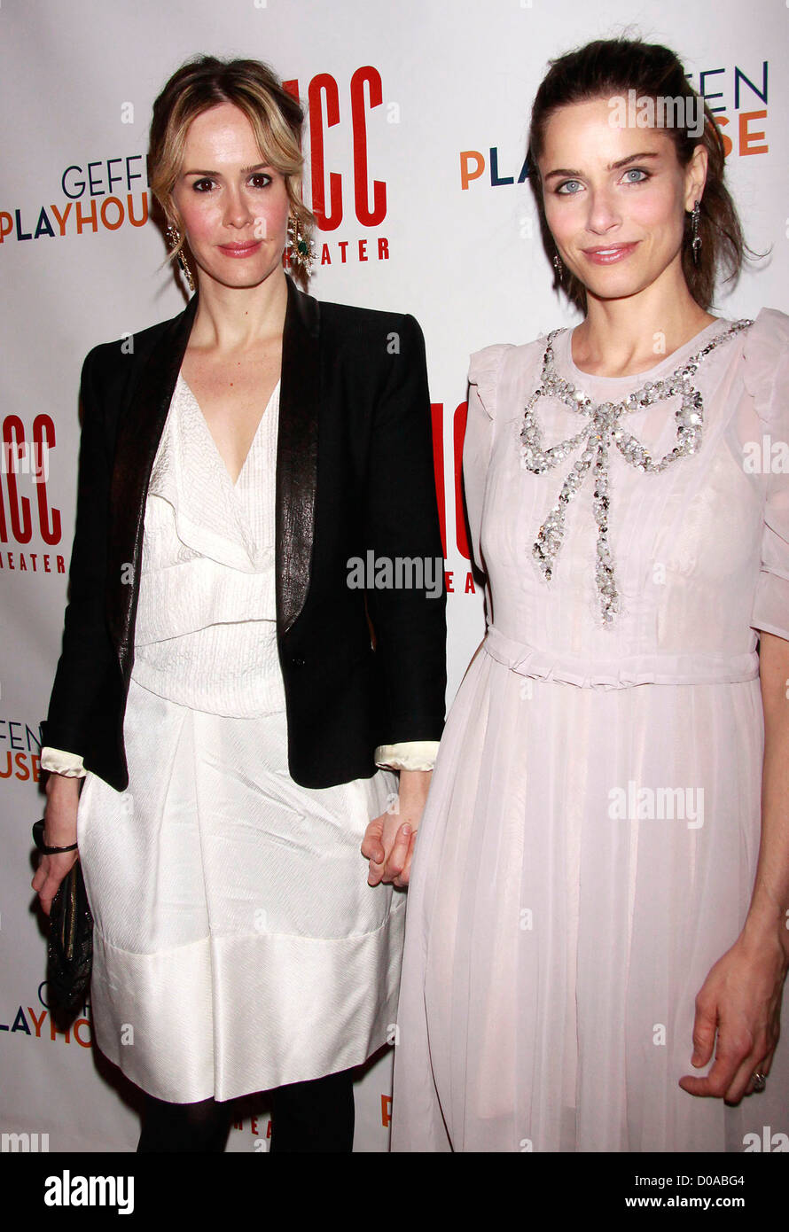 Sarah Paulson and Amanda Peet Opening night after party the Off