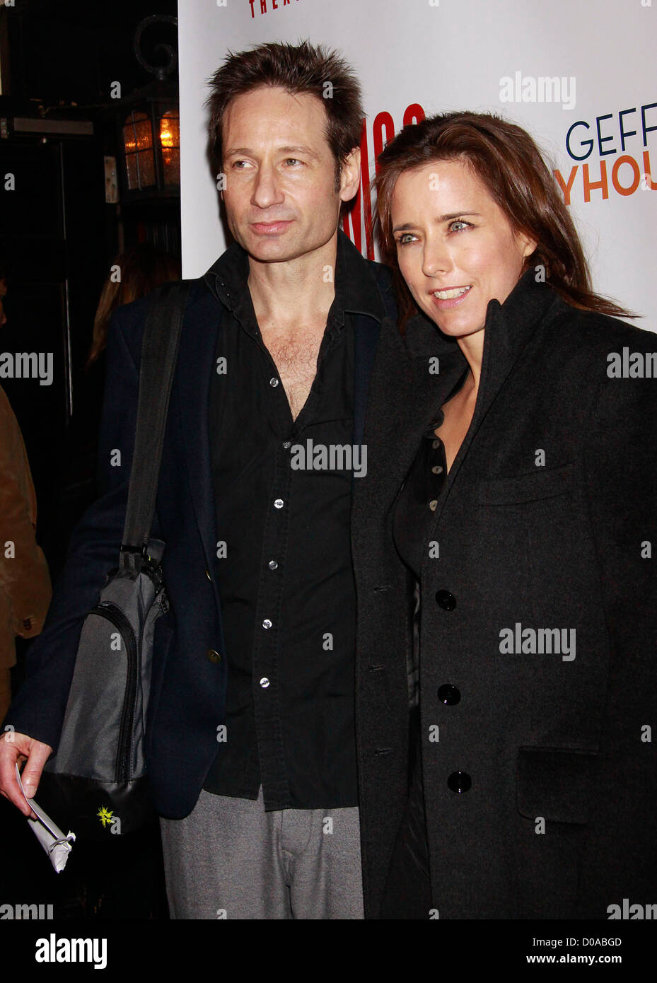 David Duchovny and Tea Leoni Opening night after party for the OffBroadway production of 'The
