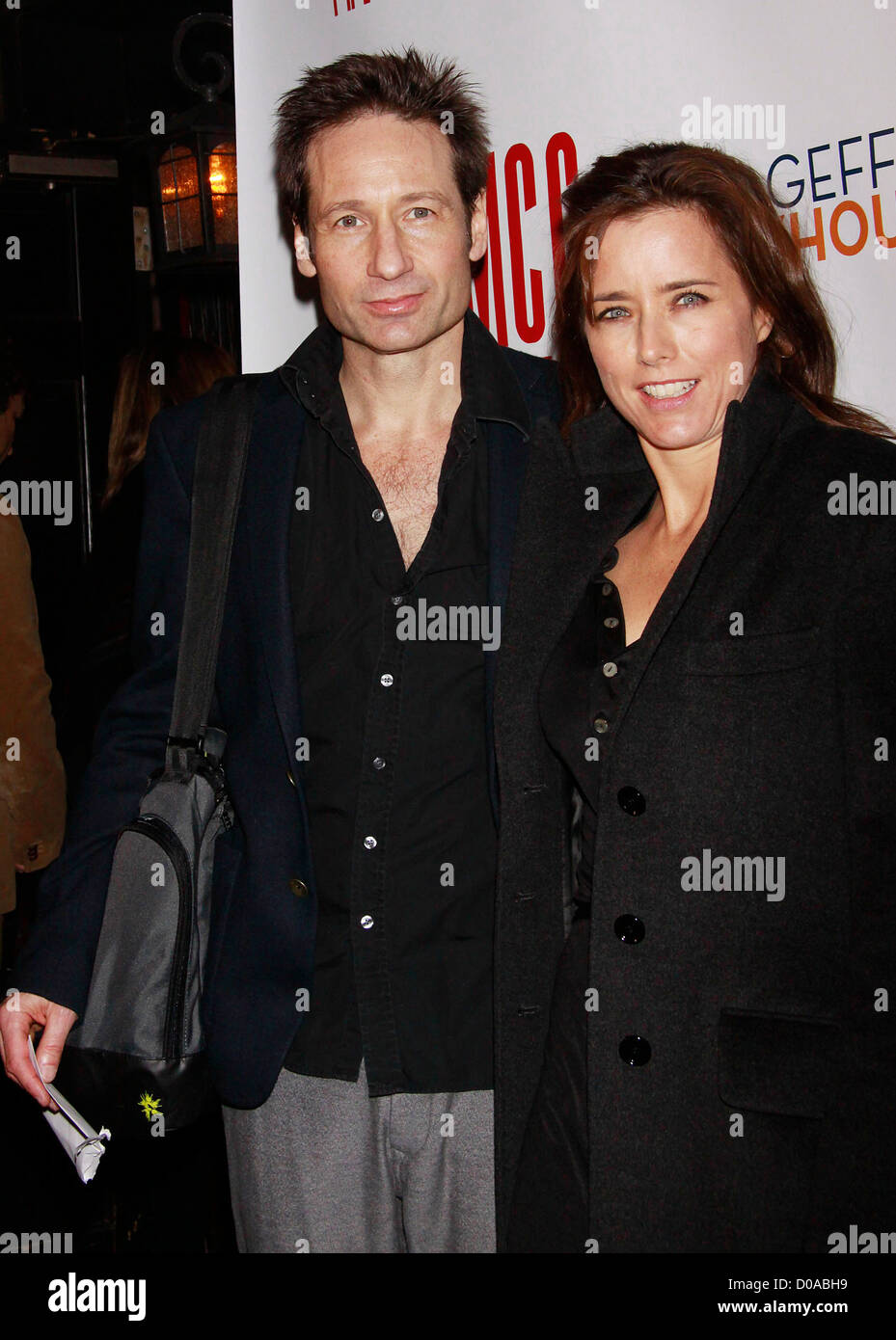 David Duchovny and Tea Leoni Opening night after party for the OffBroadway production of 'The