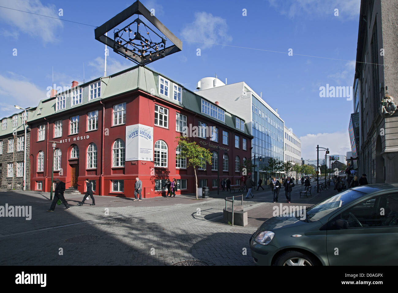 Postcode Iceland POST OFFICE BUILDING CITY OF REYKJAVIK CAPITAL OF ICELAND EUROPE Stock ...