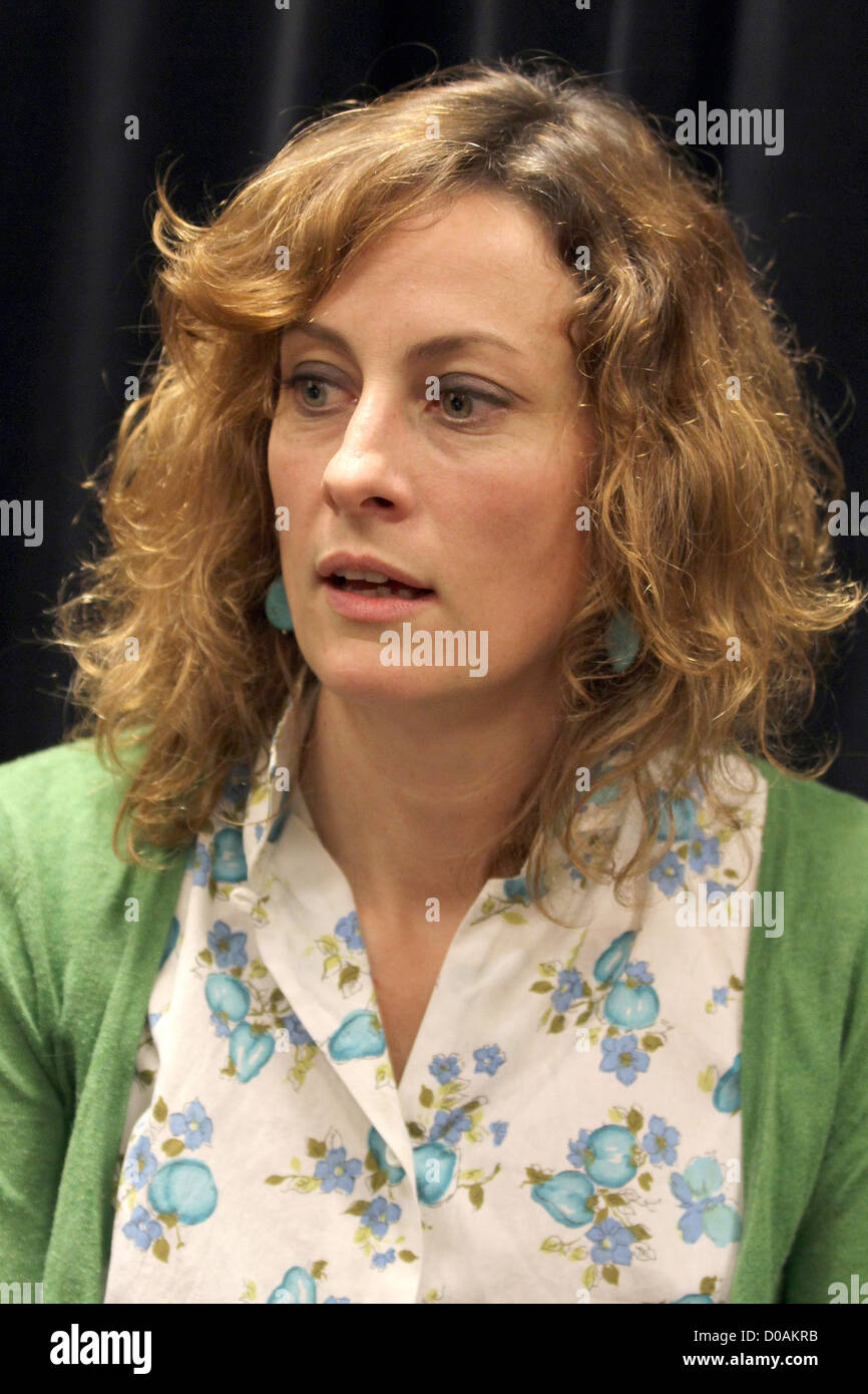 Sarah Harmer performance and CD signing at Indigo Manulife Centre to promote her latest CD 'Oh Little Fire'. Toronto Canada Stock Photo