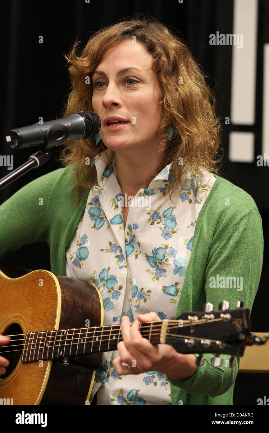 Sarah Harmer performance and CD signing at Indigo Manulife Centre to promote her latest CD 'Oh Little Fire'. Toronto, Canada - Stock Photo