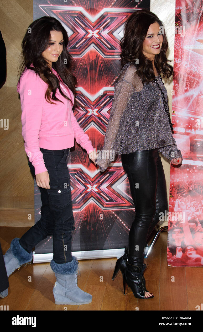 Cher Lloyd and Cheryl Cole X Factor finalist photocall London, England - 09.12.10 Stock Photo
