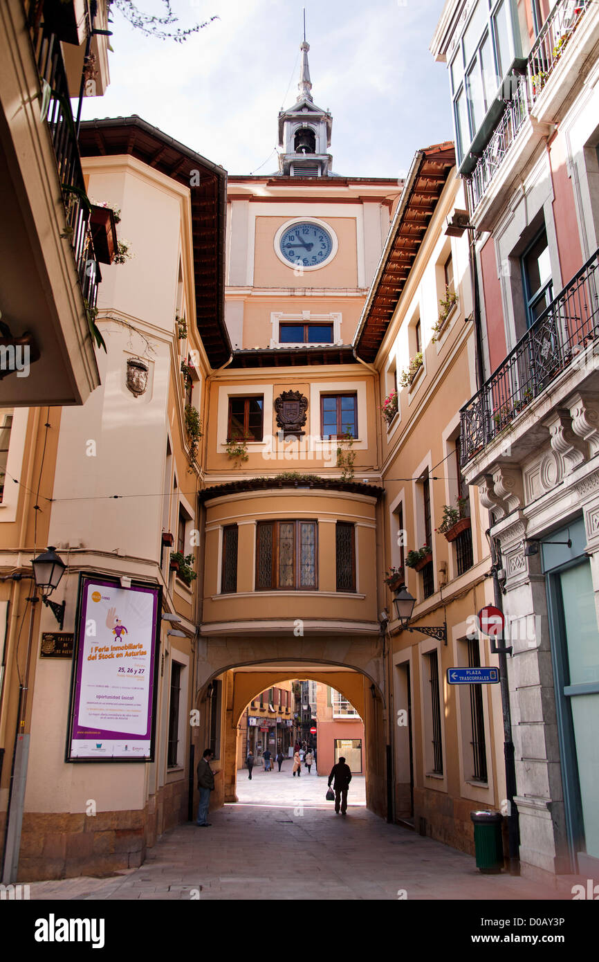 Historical center Oviedo Asturias Spain Stock Photo