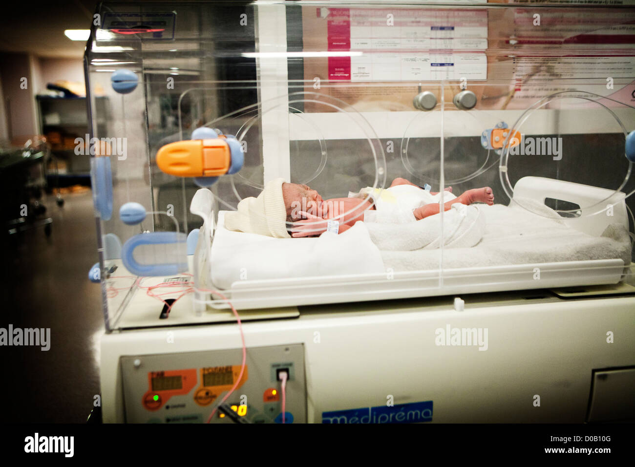 PREMATURE BABY Stock Photo