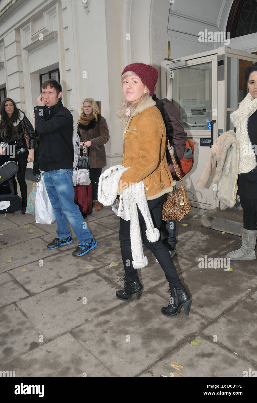 Ellie Goulding leaving the BBC Maida Vale studios after appearing on