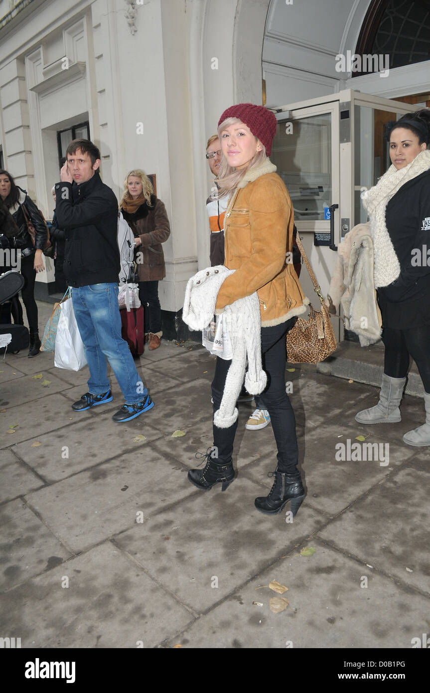 Ellie Goulding leaving the BBC Maida Vale studios after appearing on